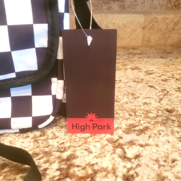 High Park Black and White Checkered Crossbody Bag - Picture 4 of 6